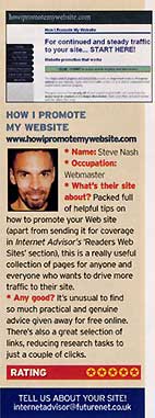 5 star rating - image of steve nash in internet advisor magazine